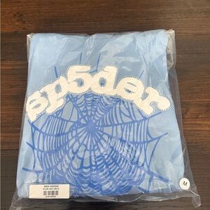 Sp5der Web Hoodie Sky Blue